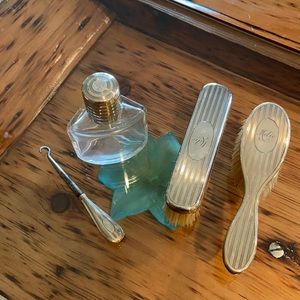 Sterling silver dressing set